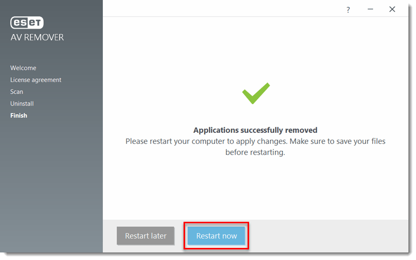 [KB3527] ESET AV Remover List of removable applications and