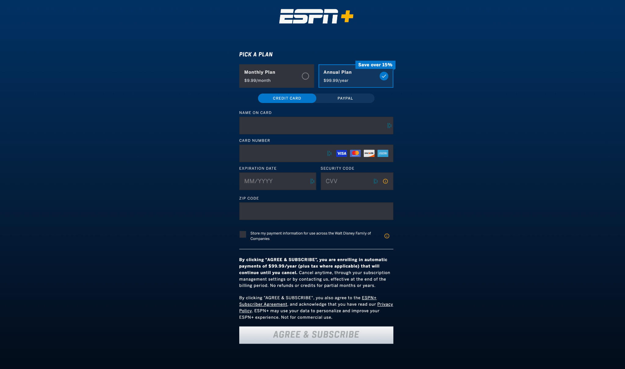 Authentication on LG TVs ESPN Fan Support