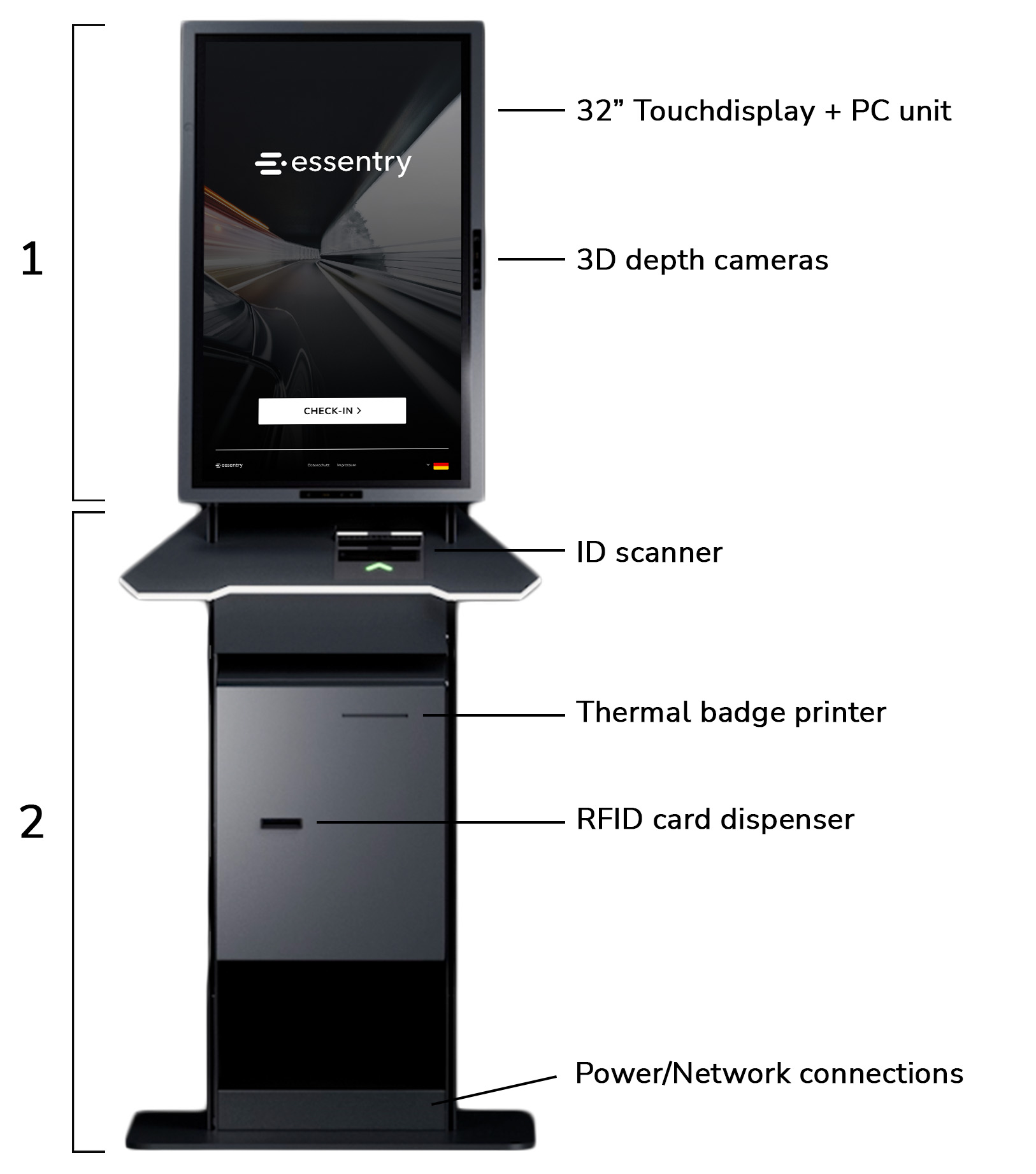 Kiosk hardware essentry user guide