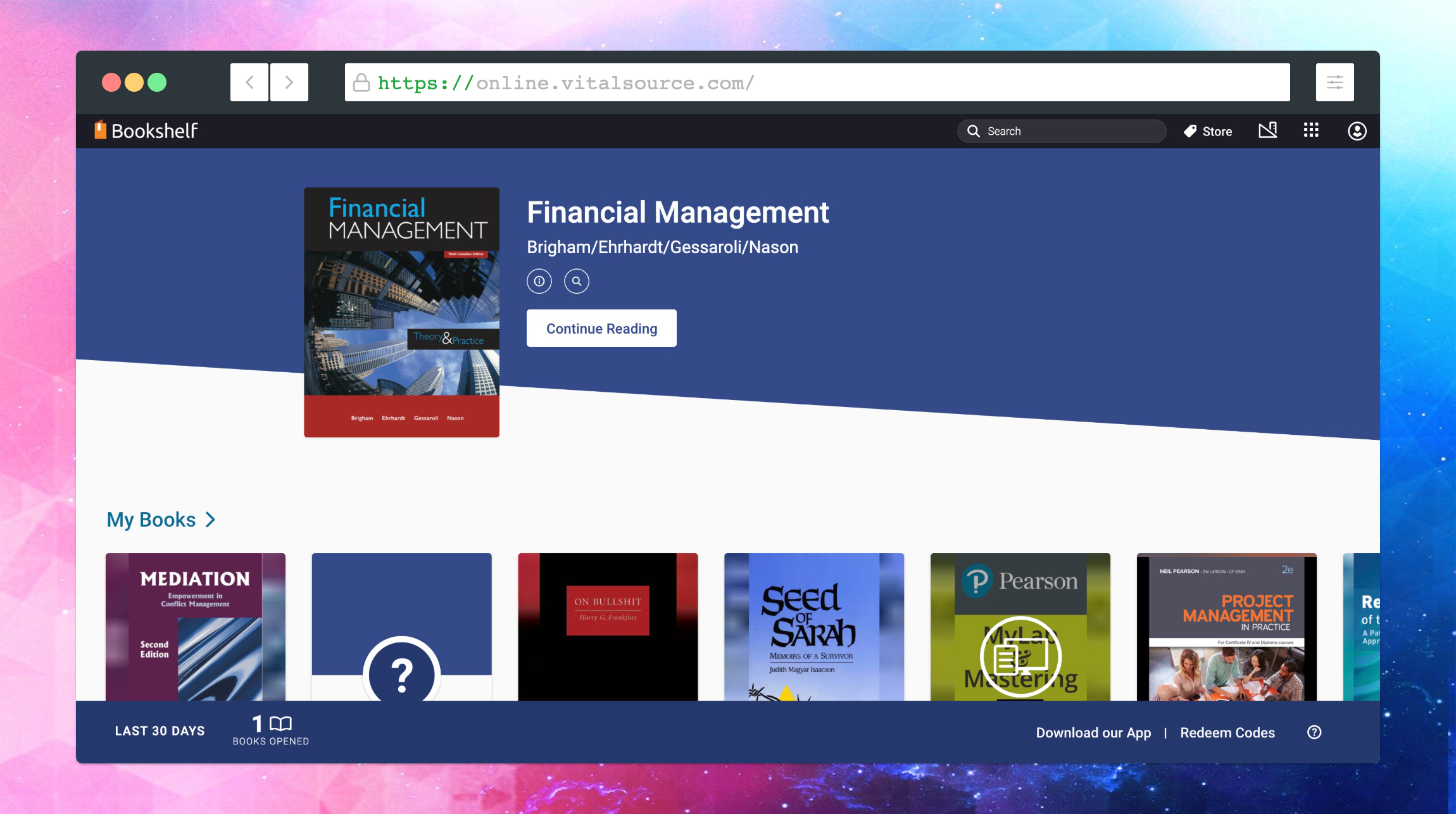 eVantage Bookshelf eTextBook Features eVantage