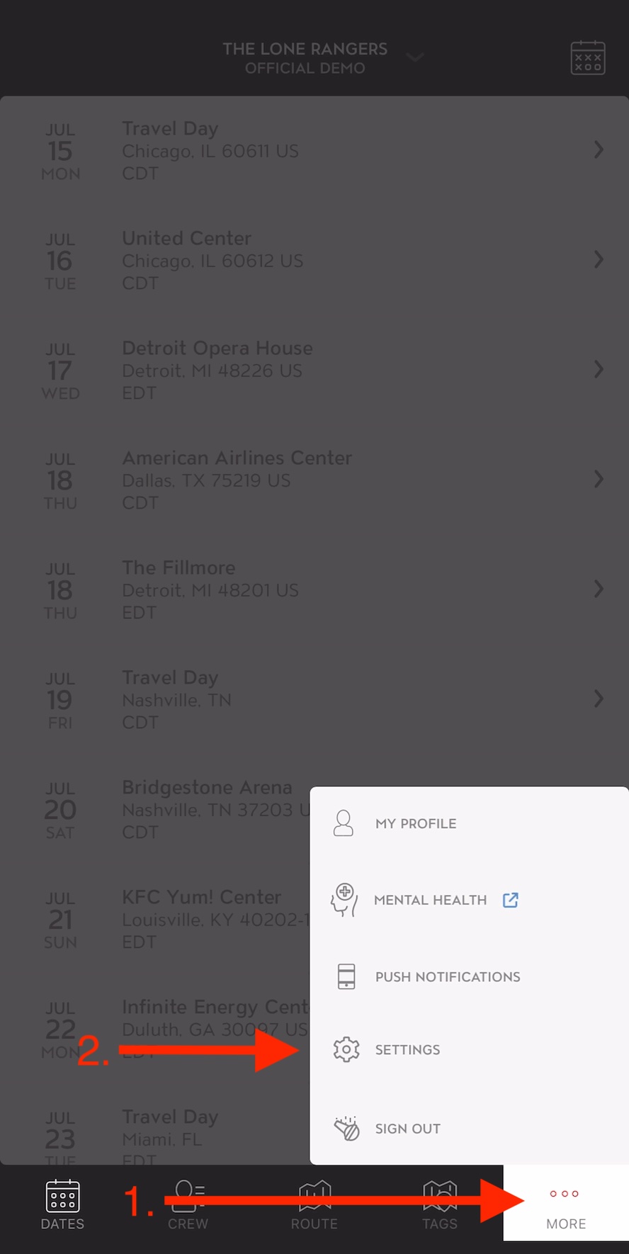 How to Enable Dark Mode – Eventric Support