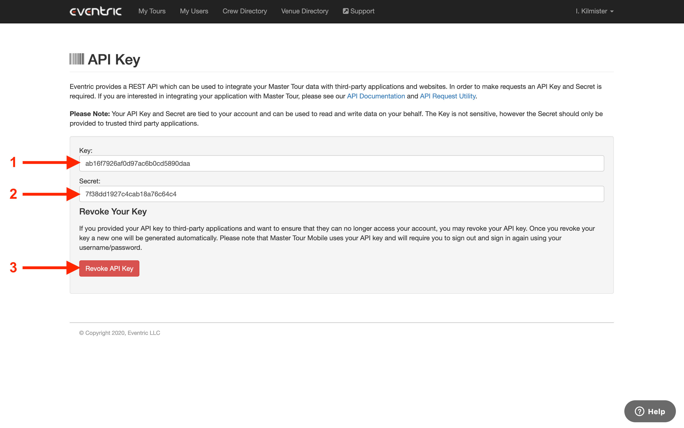 How to Access Your API Key Eventric Support