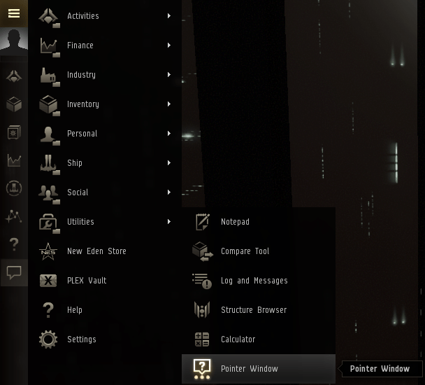 Pointer Window EVE Online