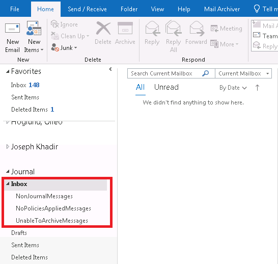 Automatically deleting nonarchived messages from the Journal Mailbox