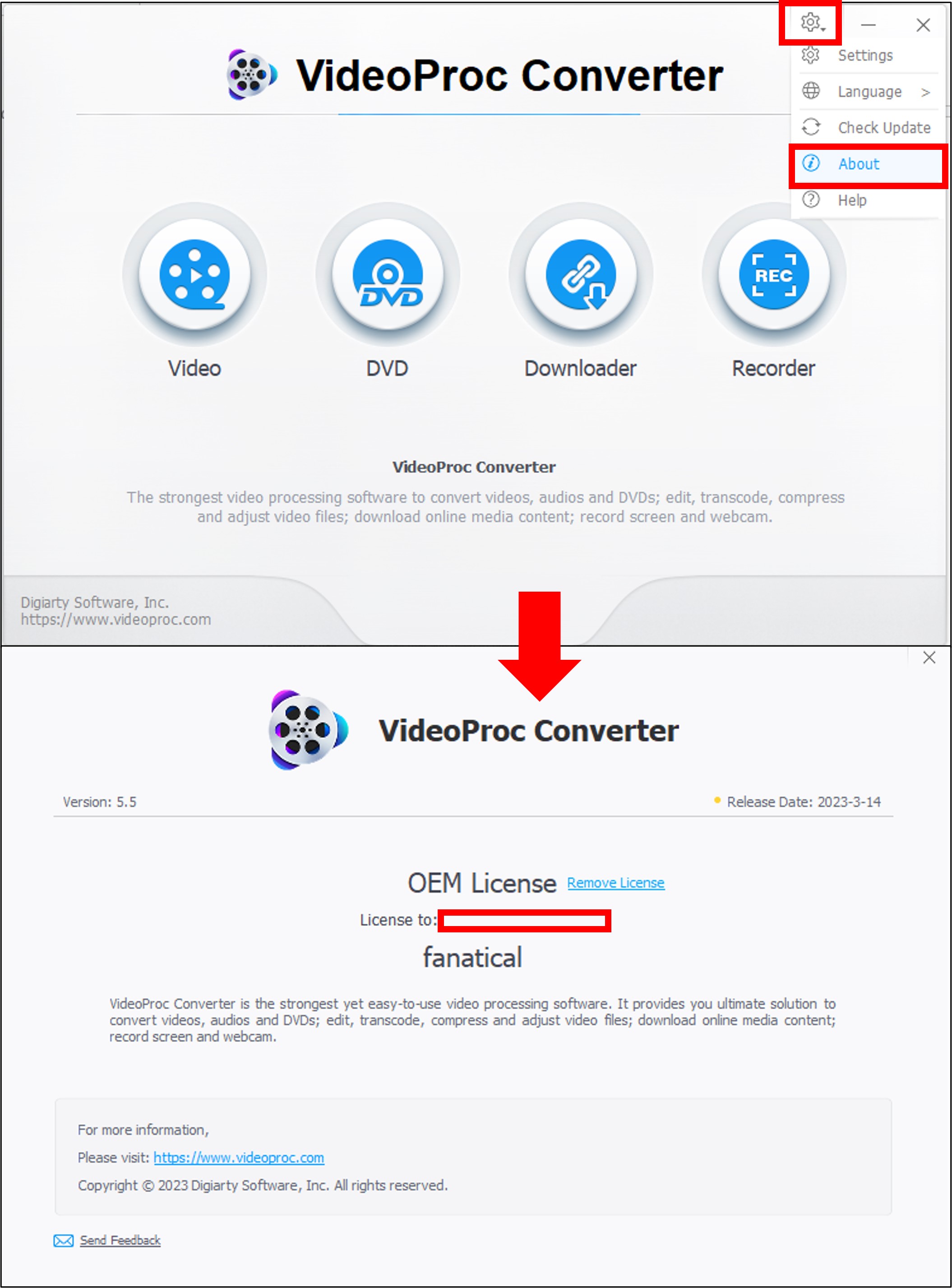 How do I activate my VideoProc Software Bundle?