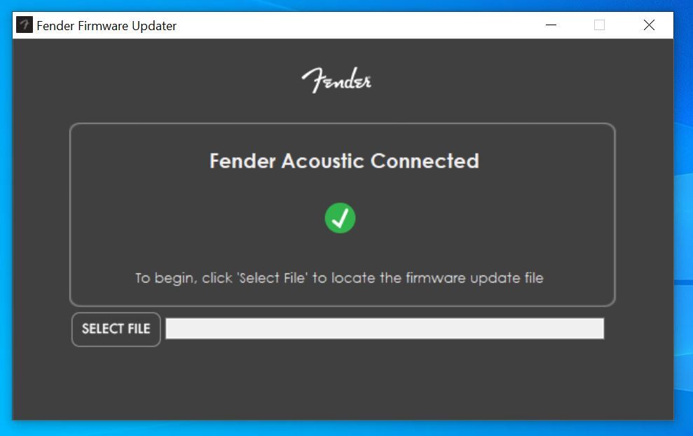 Firmware Update On My Acoustic 100/200 Amp Windows · Customer Self