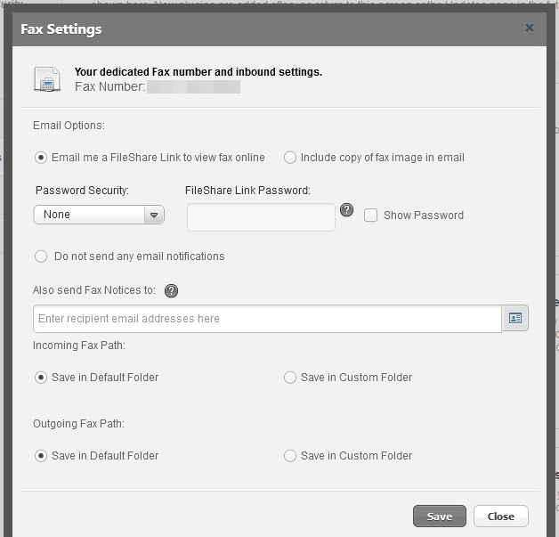 Fax Change your Default Settings Support Center