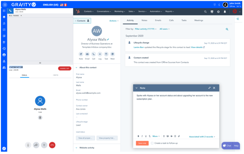 Configure CRM iFrame settings Gravity CX Knowledge Base