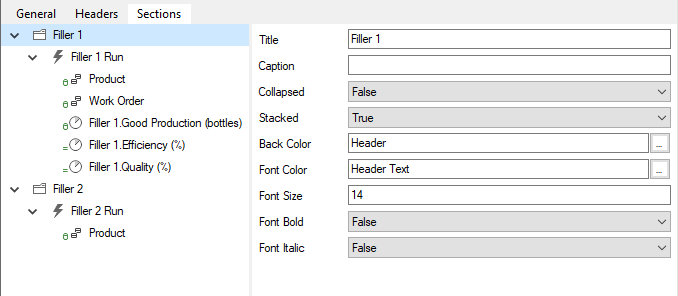 Charts - Event Based Table – Flow Support