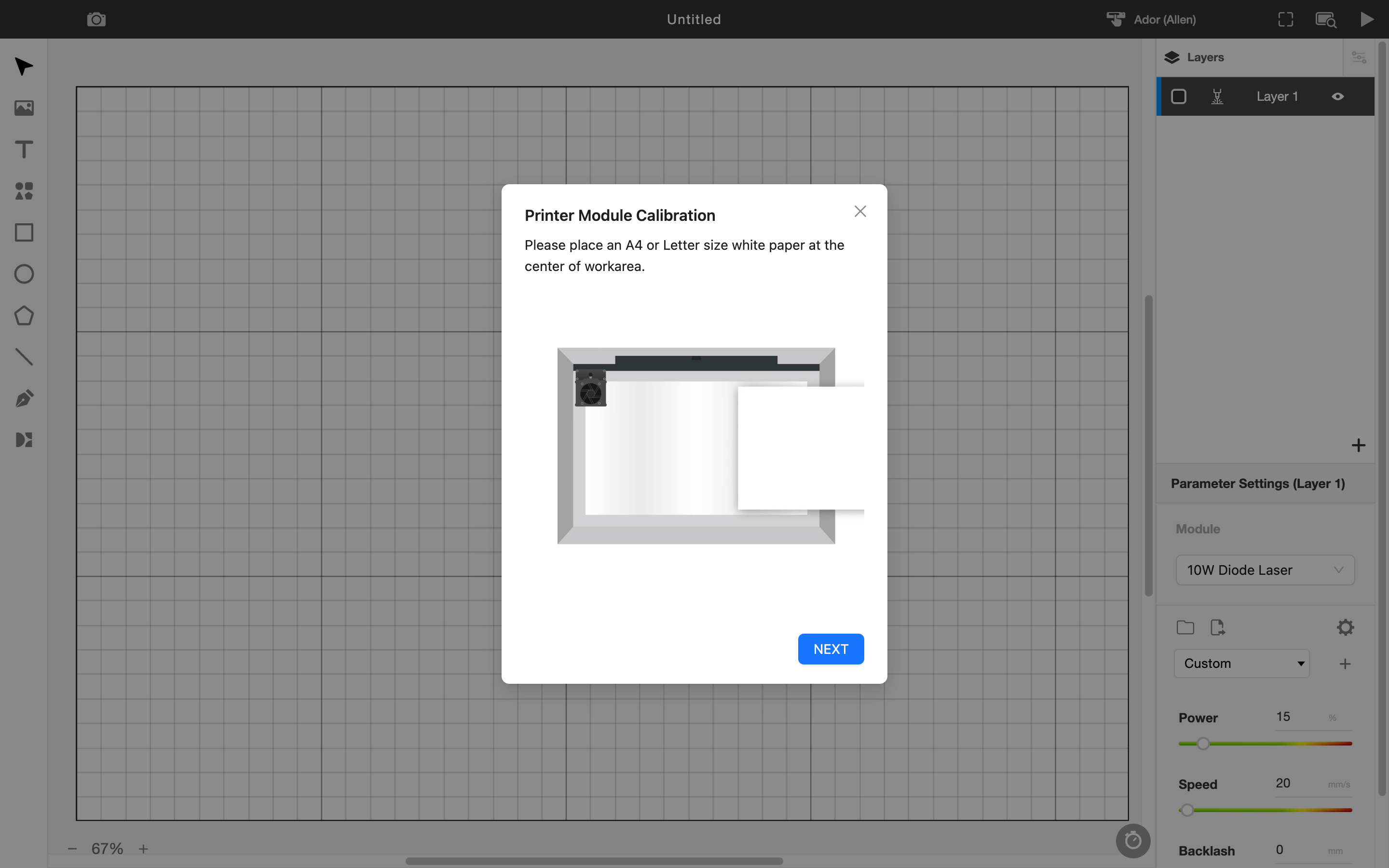 Ador Printing Module Calibration FLUX Help Center
