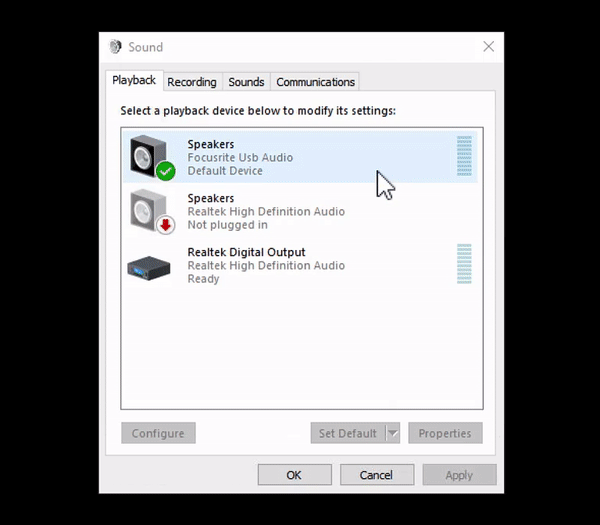 Setting up focusrite usb asio rentgreen