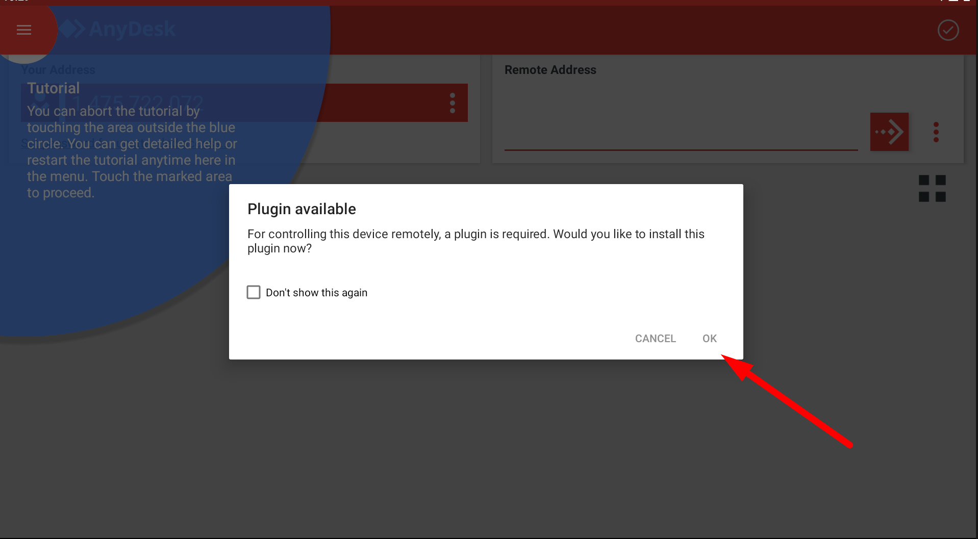 Anydesk Quick Support install