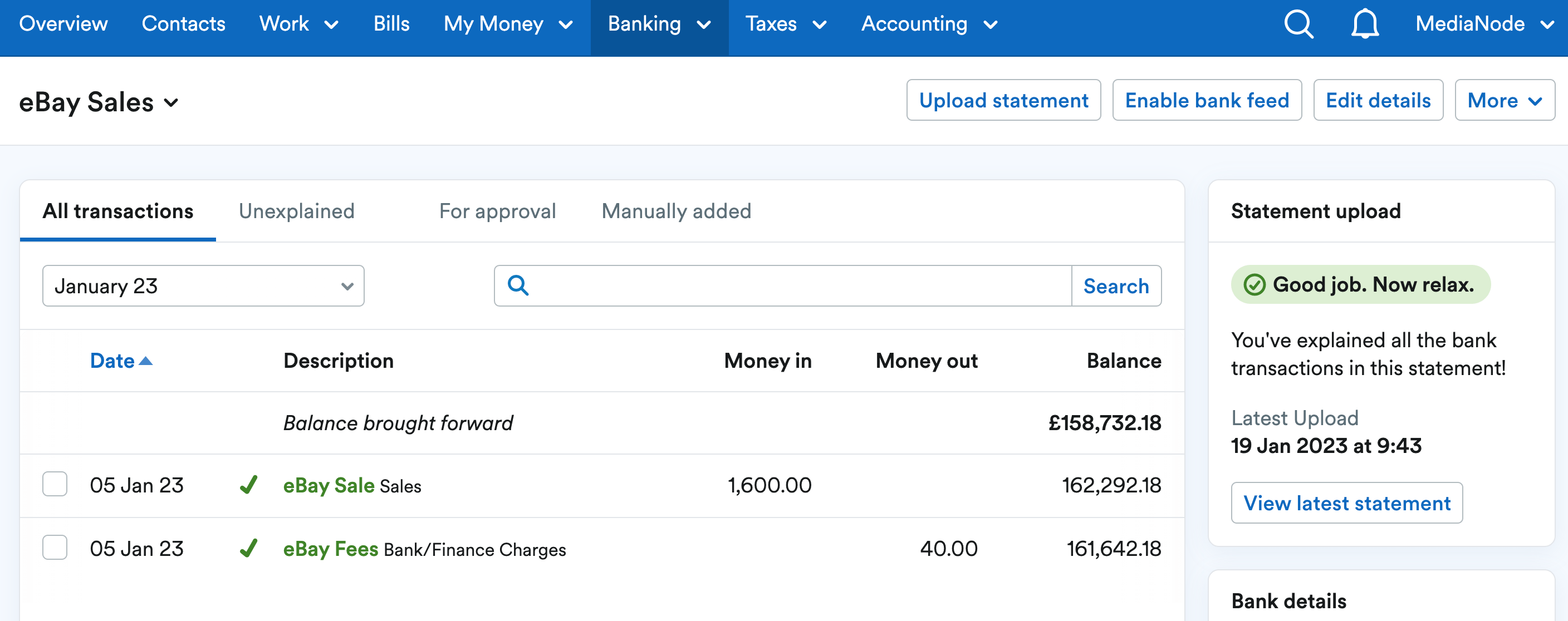 How to deal with eBay transactions FreeAgent