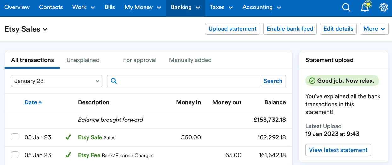 How to deal with Etsy transactions FreeAgent