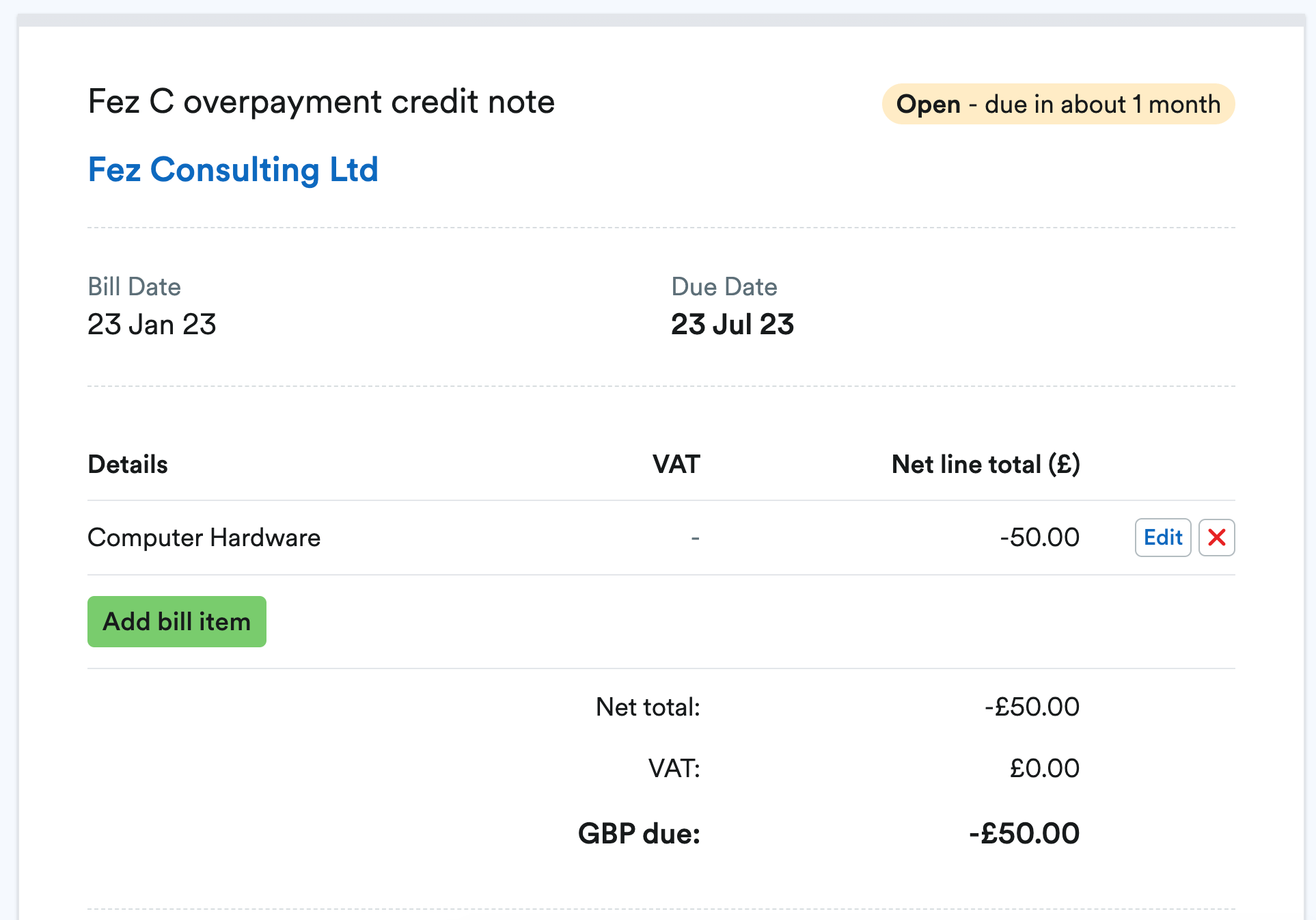 How to explain an overpayment to a supplier FreeAgent