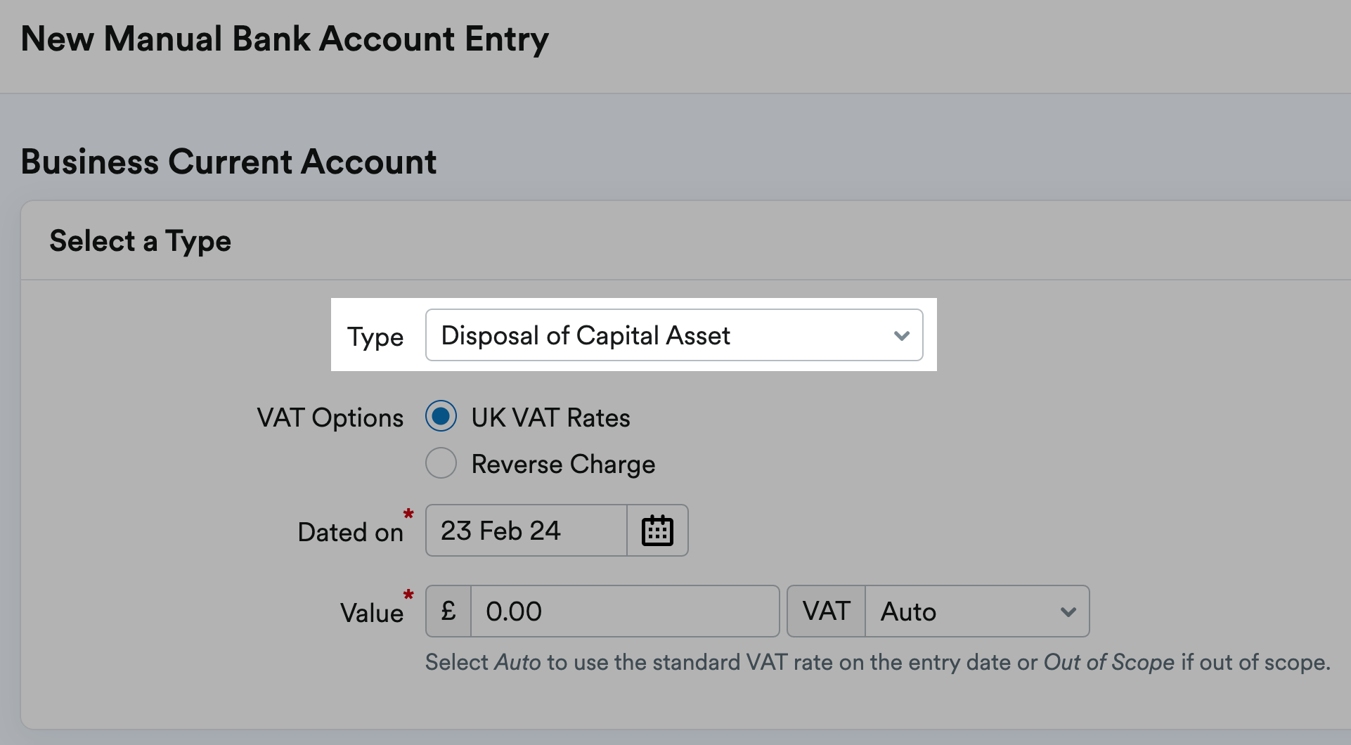 How to scrap a capital asset when using accruals basis accounting