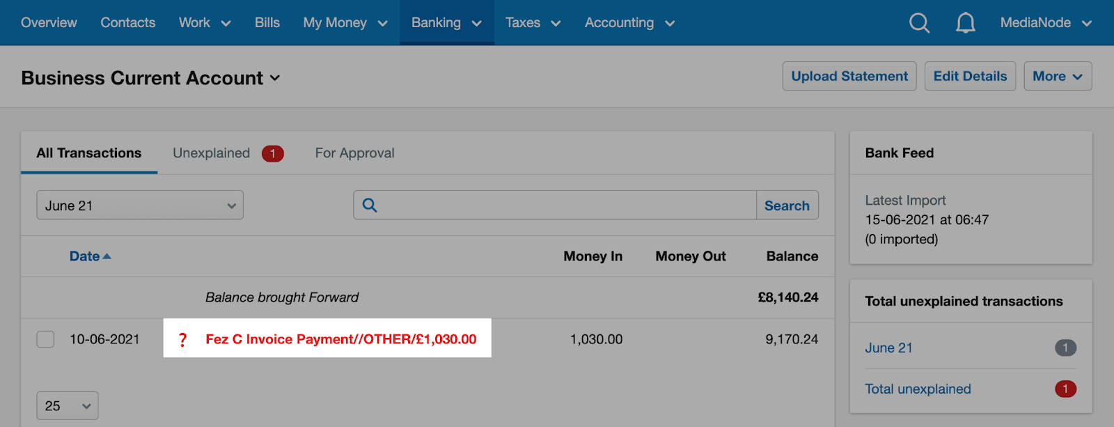 How to explain an overpayment from a customer FreeAgent
