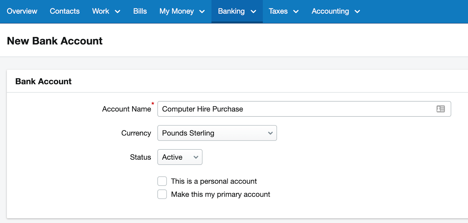 How to record an asset bought on hire purchase when using accruals