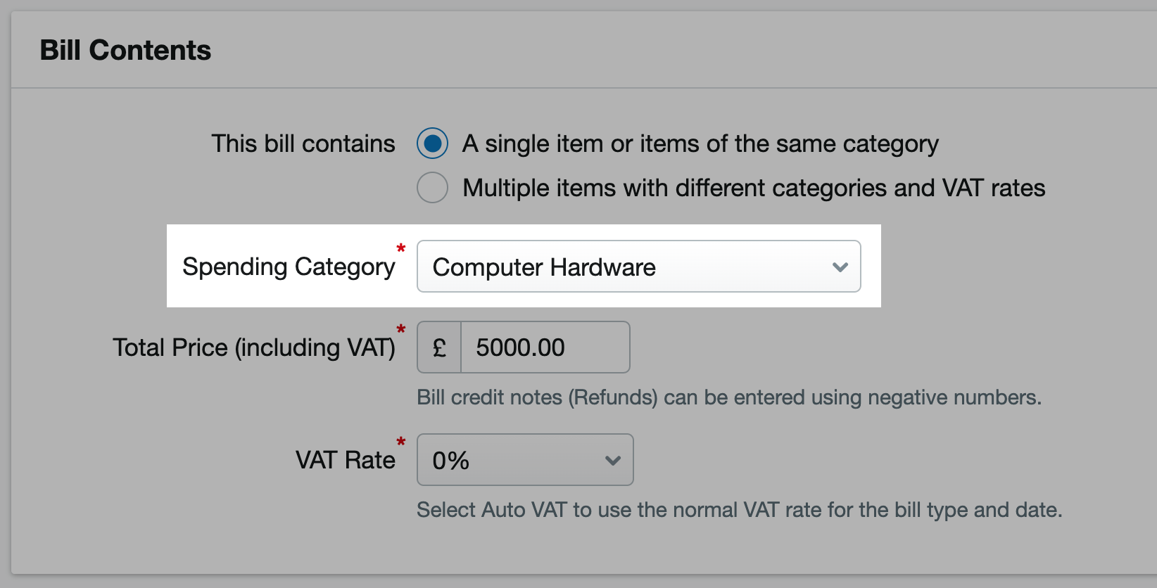How to record an asset bought on hire purchase when using cash basis