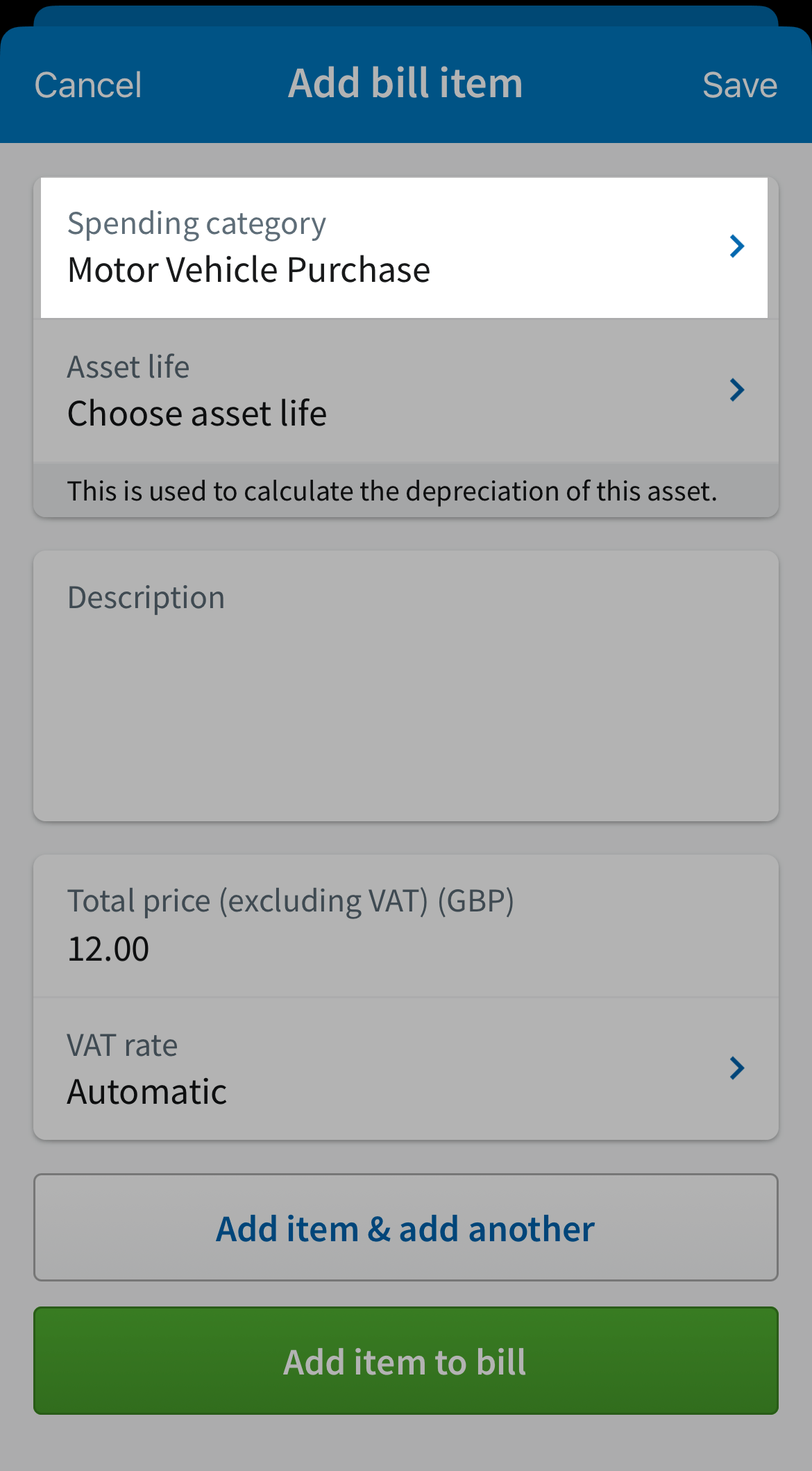 How to record an asset bought on hire purchase using the FreeAgent