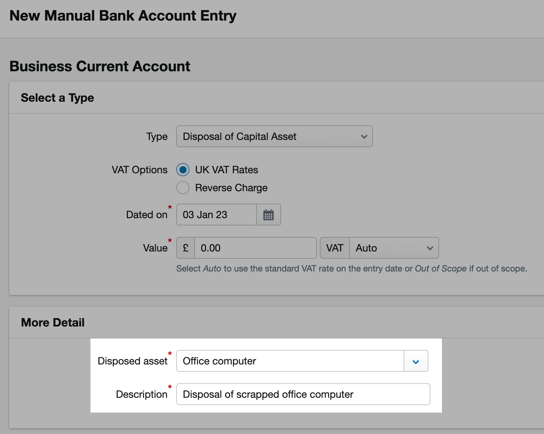 How to scrap a capital asset when using cash basis accounting FreeAgent