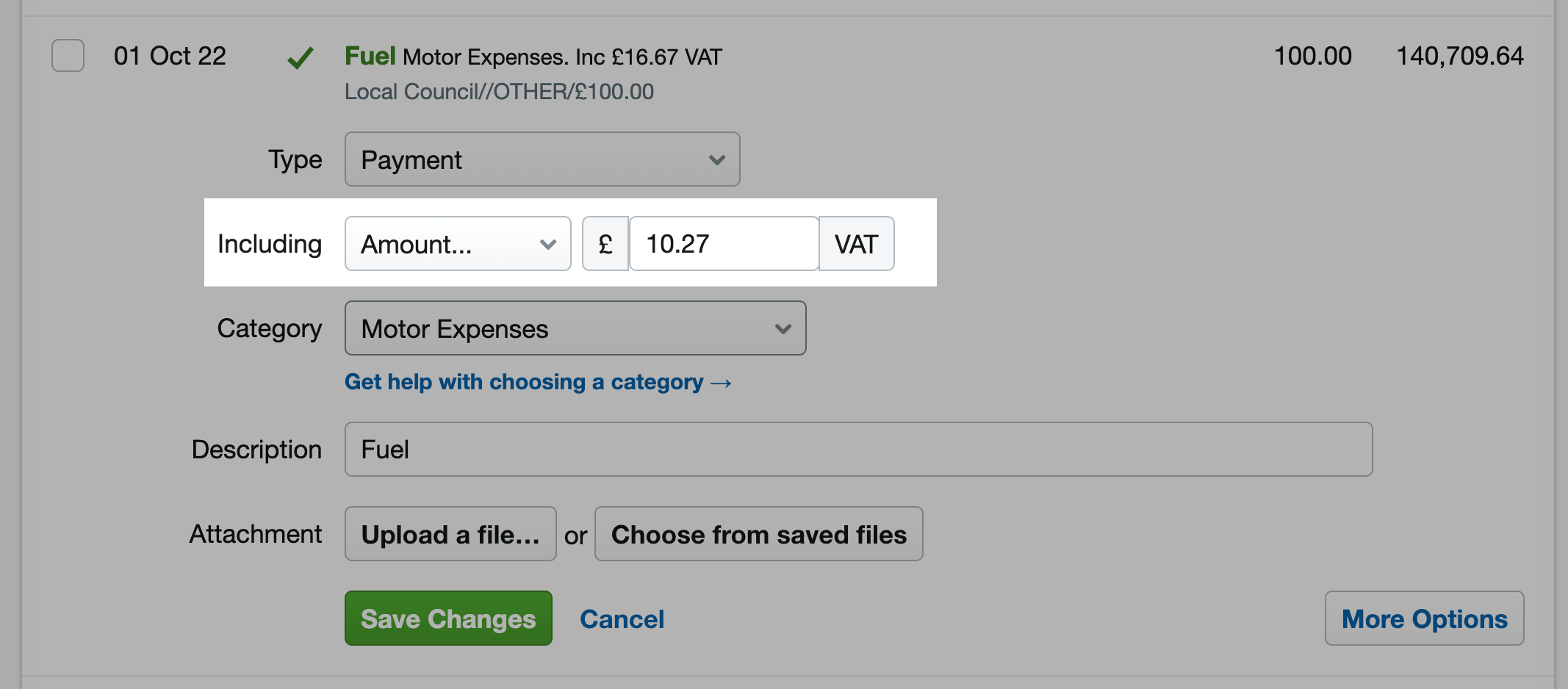 How to apply the fuel scale charge in FreeAgent FreeAgent