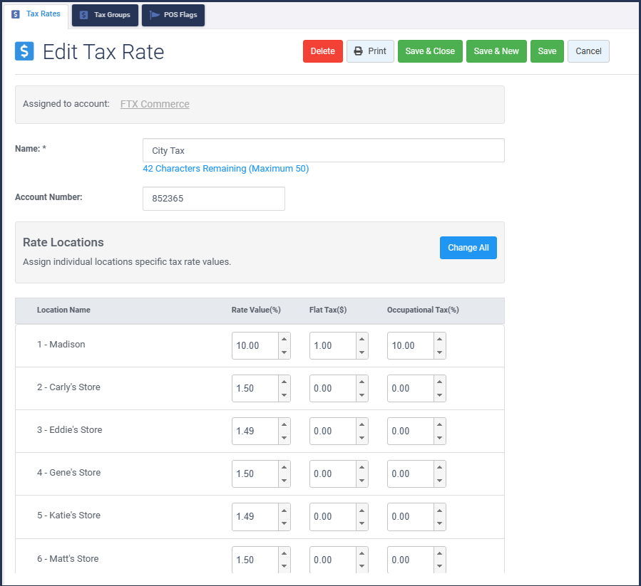 Configure Taxes, Excise Tax, and Age Restrictions