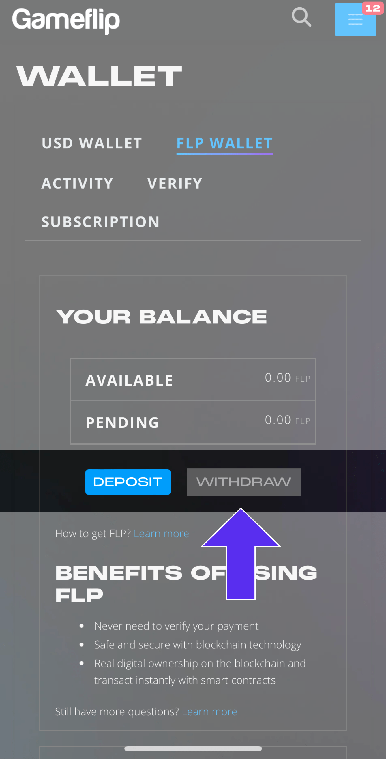 How to deposit FLP to my Gameflip wallet Gameflip Help