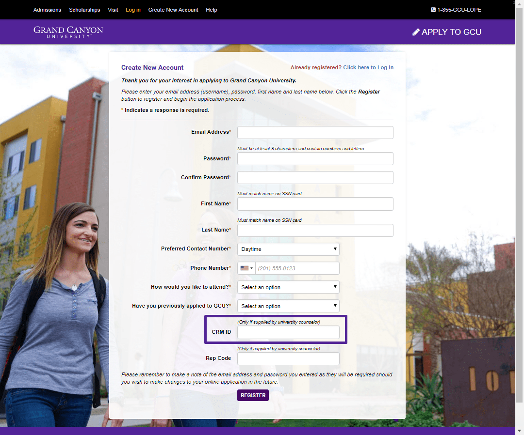 Apply.gcu.edu Accessing Your Application GCU Technical Support