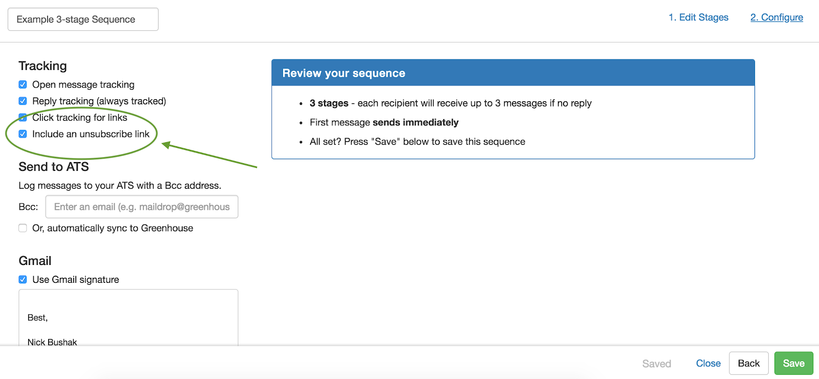 Unsubscribe Links Gem