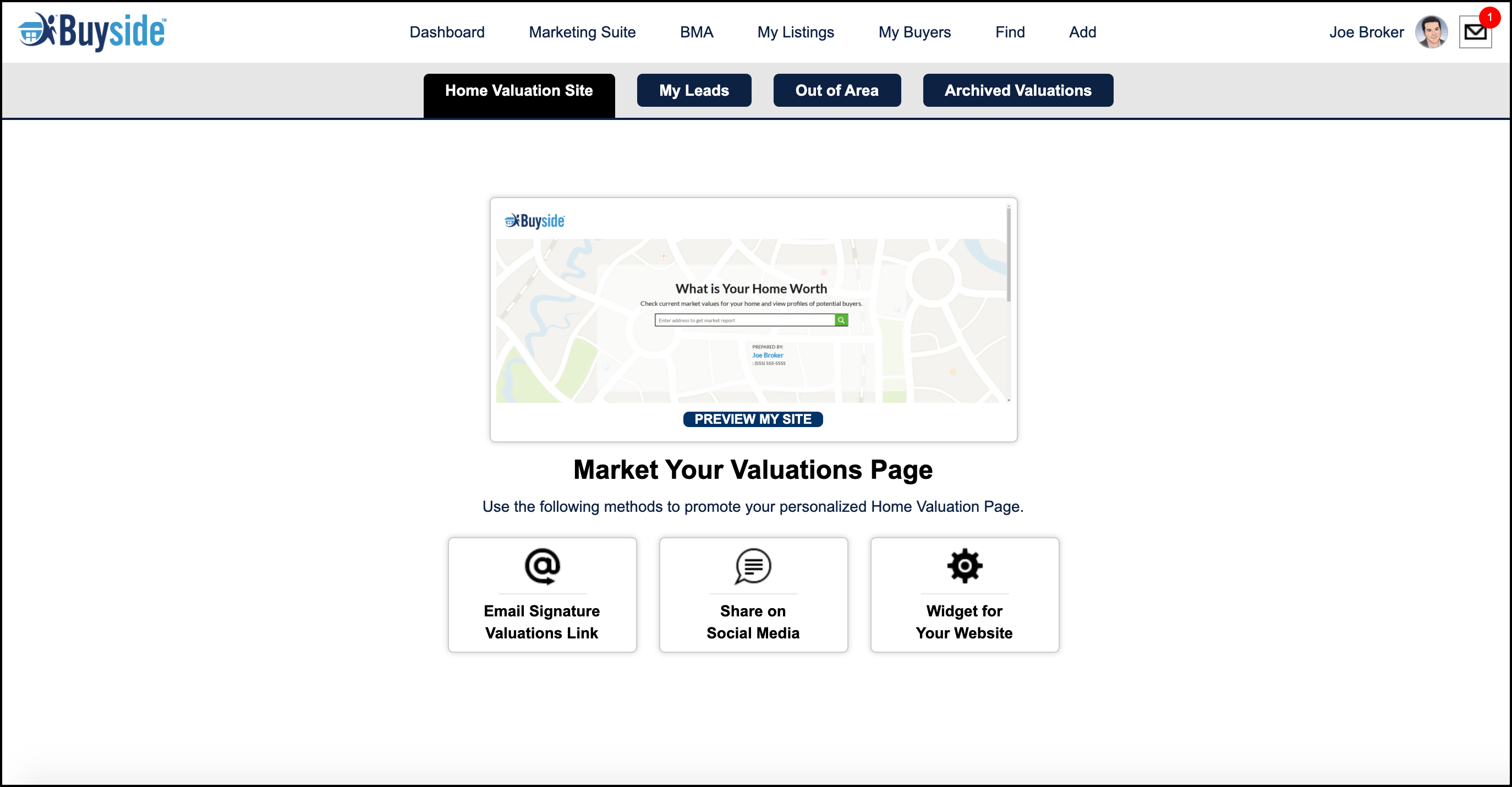Distributing your Home Valuation Site Buyside