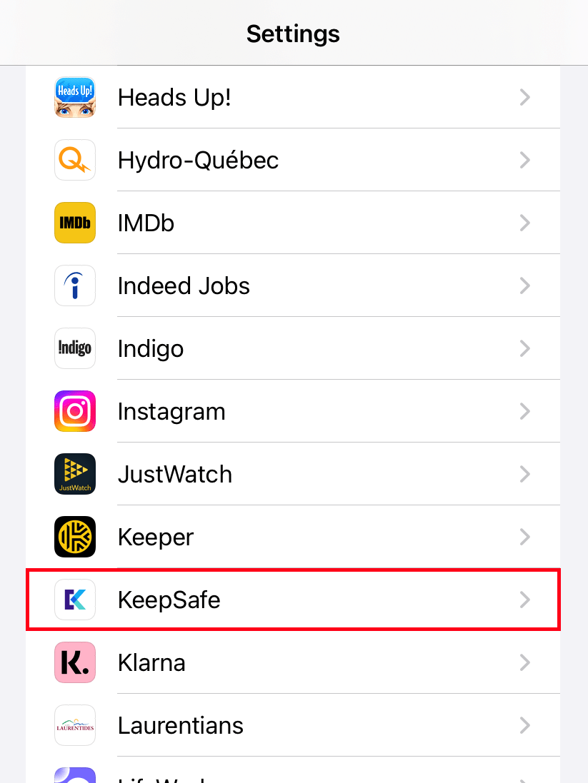 Gallery photos do not appear for import (iOS) Keepsafe Support