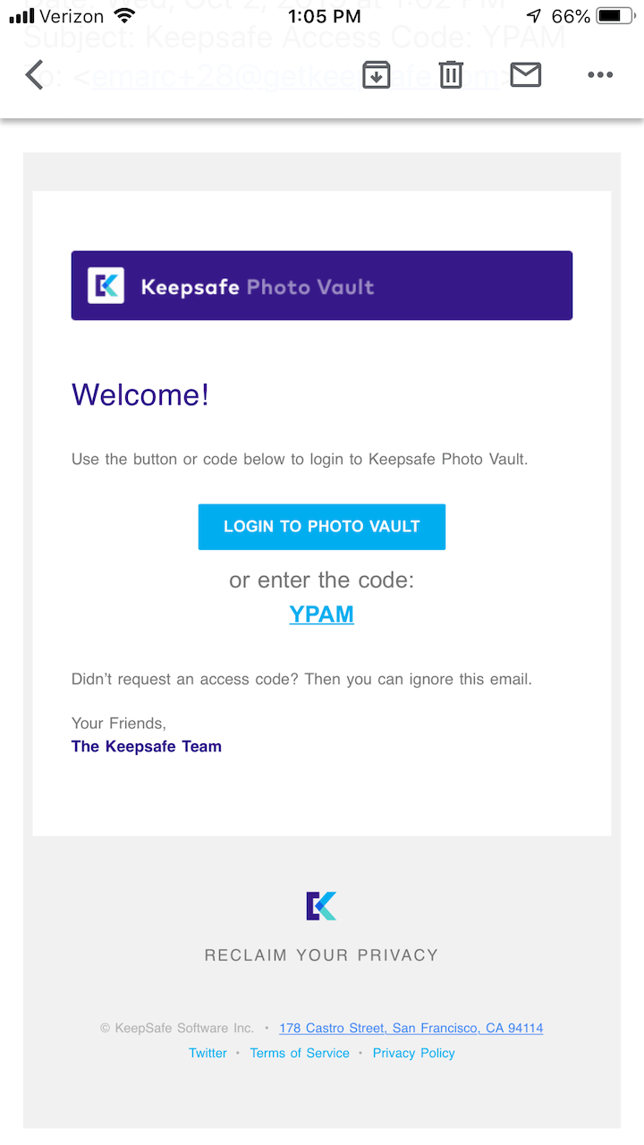 How to sign into your account Keepsafe Support
