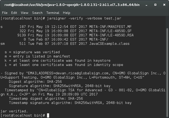 Token Based JAR Signing in Linux Environments Token Based JAR