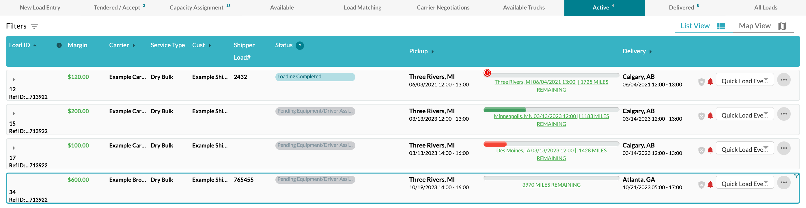 Add Carrier Accessorial EKA Solutions, Inc