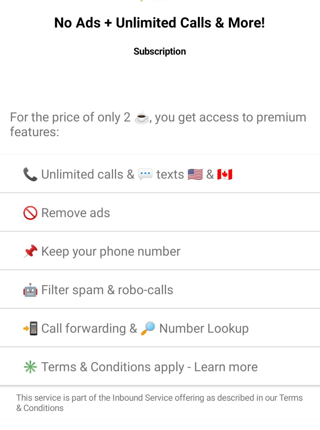 What is included in my Premium subscription? TextMe Apps Help Center