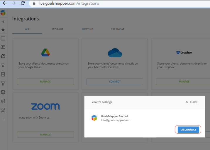 Uninstallation How do I uninstall Zoom on GoalsMapper? Goalsmapper