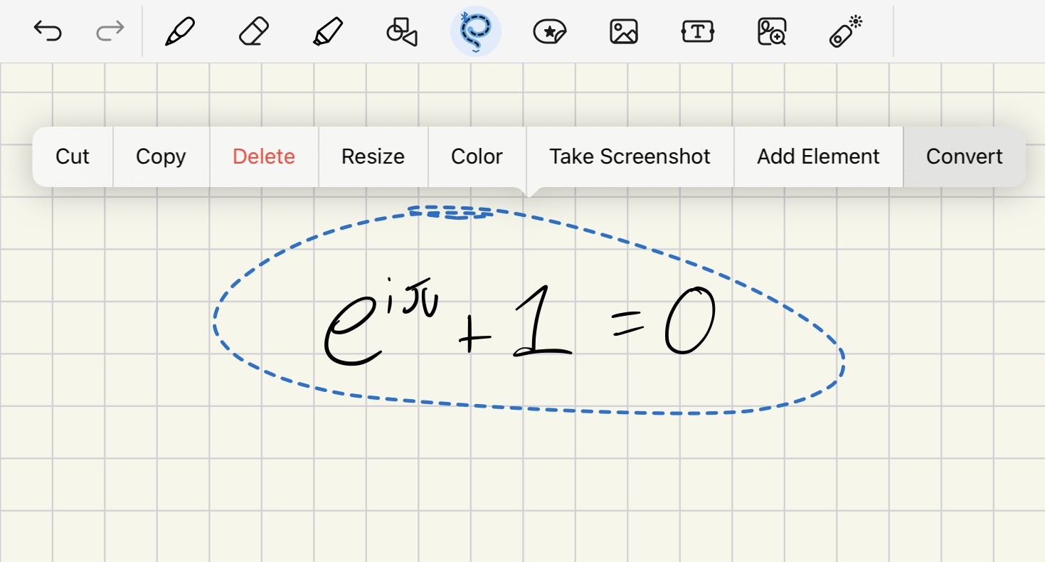 Convert your Handwritten Math to Rendered Math [Experimental Feature] Goodnotes Support