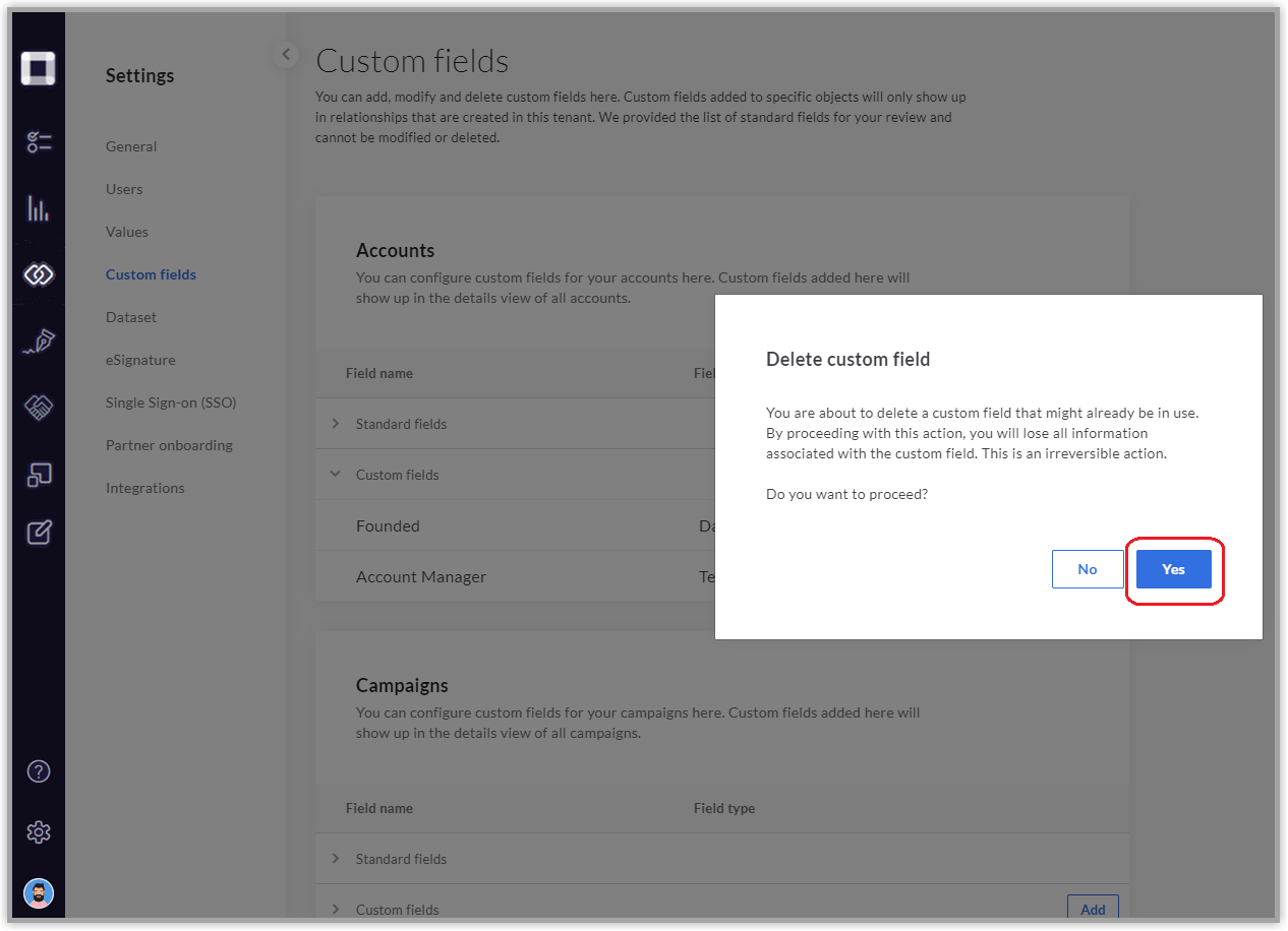 Configure custom fields for default Pronto objects Pronto Support
