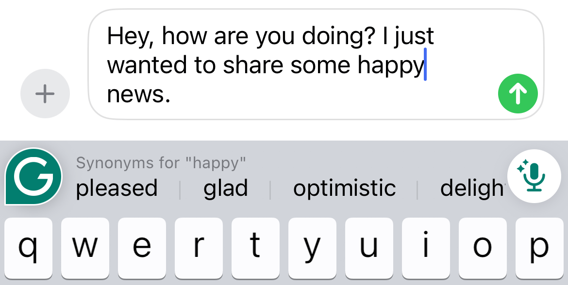 How can I use the synonyms feature on iOS? Grammarly Support