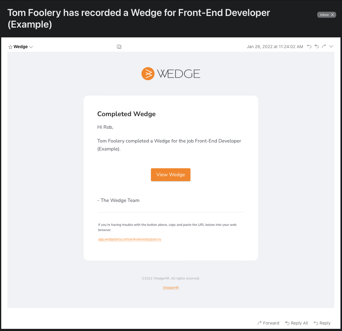 Wedge integration Greenhouse Support