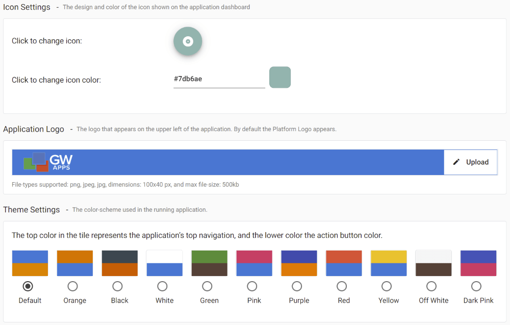 Appearance GW Apps Support