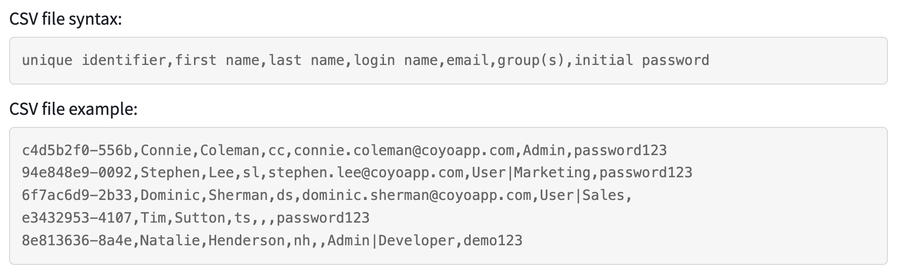 User directory CSV import Haiilo Support Center