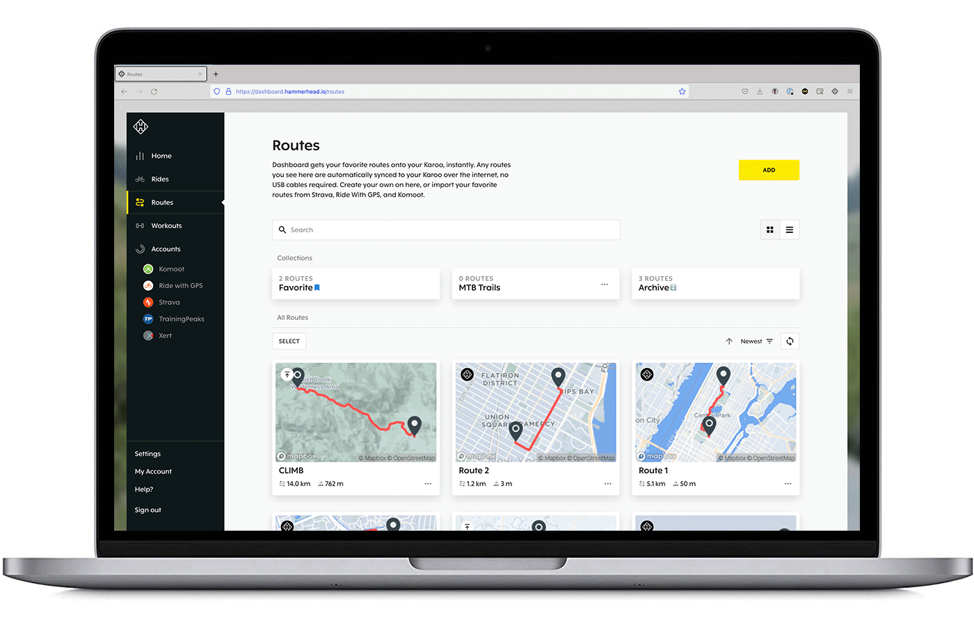 Dashboard Collections Hammerhead
