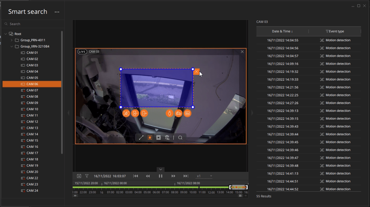 Smart Search in Wisenet Viewer – Hanwha Vision Europe