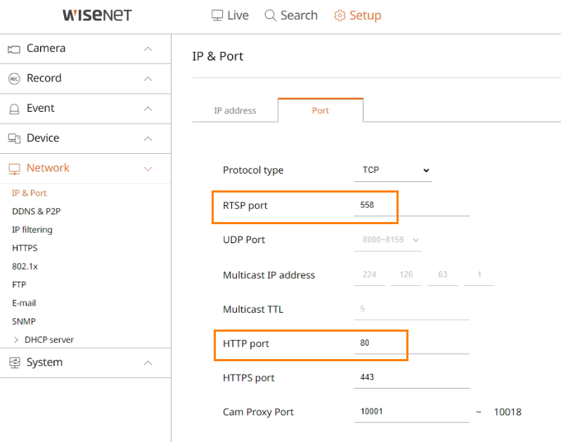 What ports need to be opened to connect to a DVR/NVR remotely Hanwha