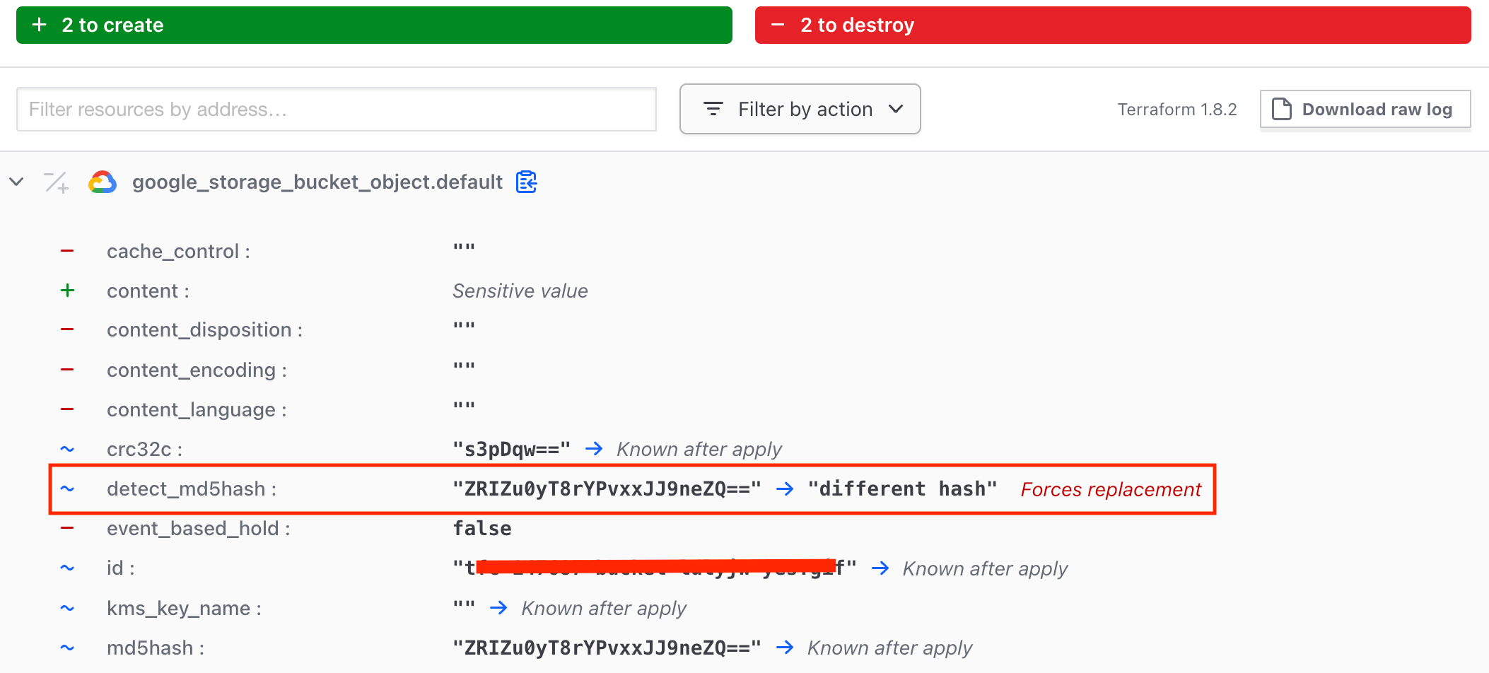 How to Avoid Terraform Apply from Forcefully Recreating Google Cloud