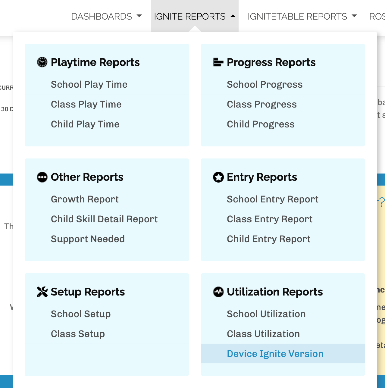 Admins, School Admins, Teachers] Device Ignite™ Version Report