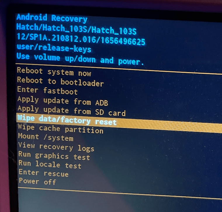 Performing a Factory Reset on Hatch™ Tablets Hatch Support