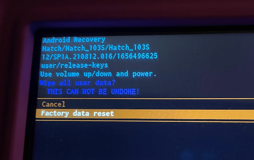 Performing a Factory Reset on Hatch™ Tablets Hatch Support